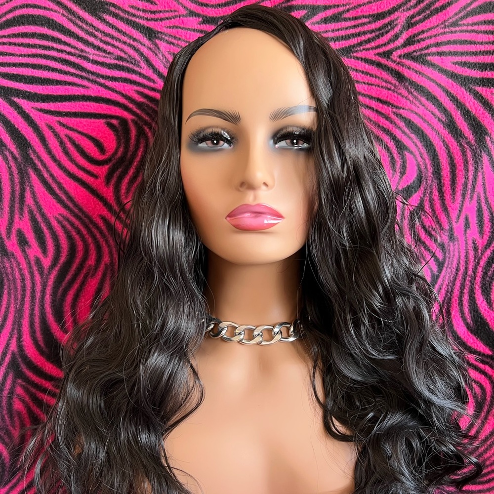 DARK BROWN NATURAL HAIR TEXTURED U-PART WIG // INSTRUCTIONS
